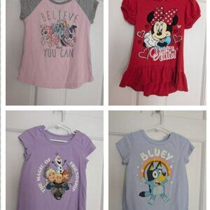 Girls Set of Tshirts 4/5 Range